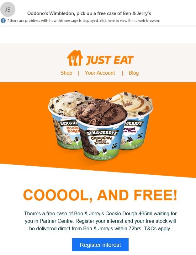 oddonos's tweet image. Thanks @JustEatUK for the lovely offer, but we will pass this time. We hope you don't mind....