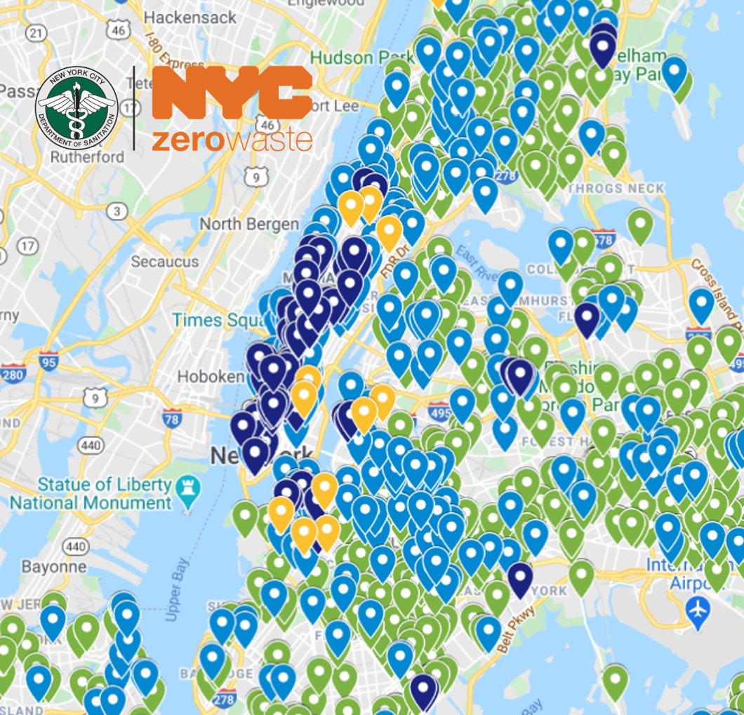 NYCSanitation's tweet photo. #RefashionWeekNYC2021 may be over, but #refashion is not! Be stylish in the best way: bring unwanted clothing and accessories to a drop off site: https://t.co/7WJQUiJ4qj or enroll your apt building in #refashionNYC: https://t.co/5tCXDl2qKz #zerowaste #donate #recycle #nyc https://t.co/Kfcd1Fe9lh
