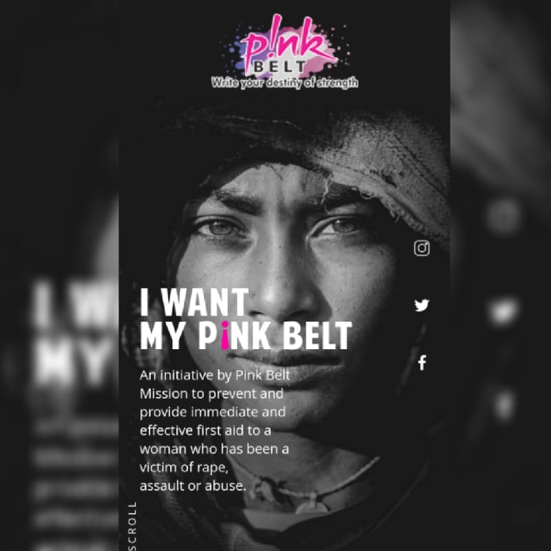 #IWantMyPinkbelt
<a href="/pinkbeltmission/">PinkBeltMission</a> 
<a href="/AparnaRajawat1/">Aparna Rajawat</a>