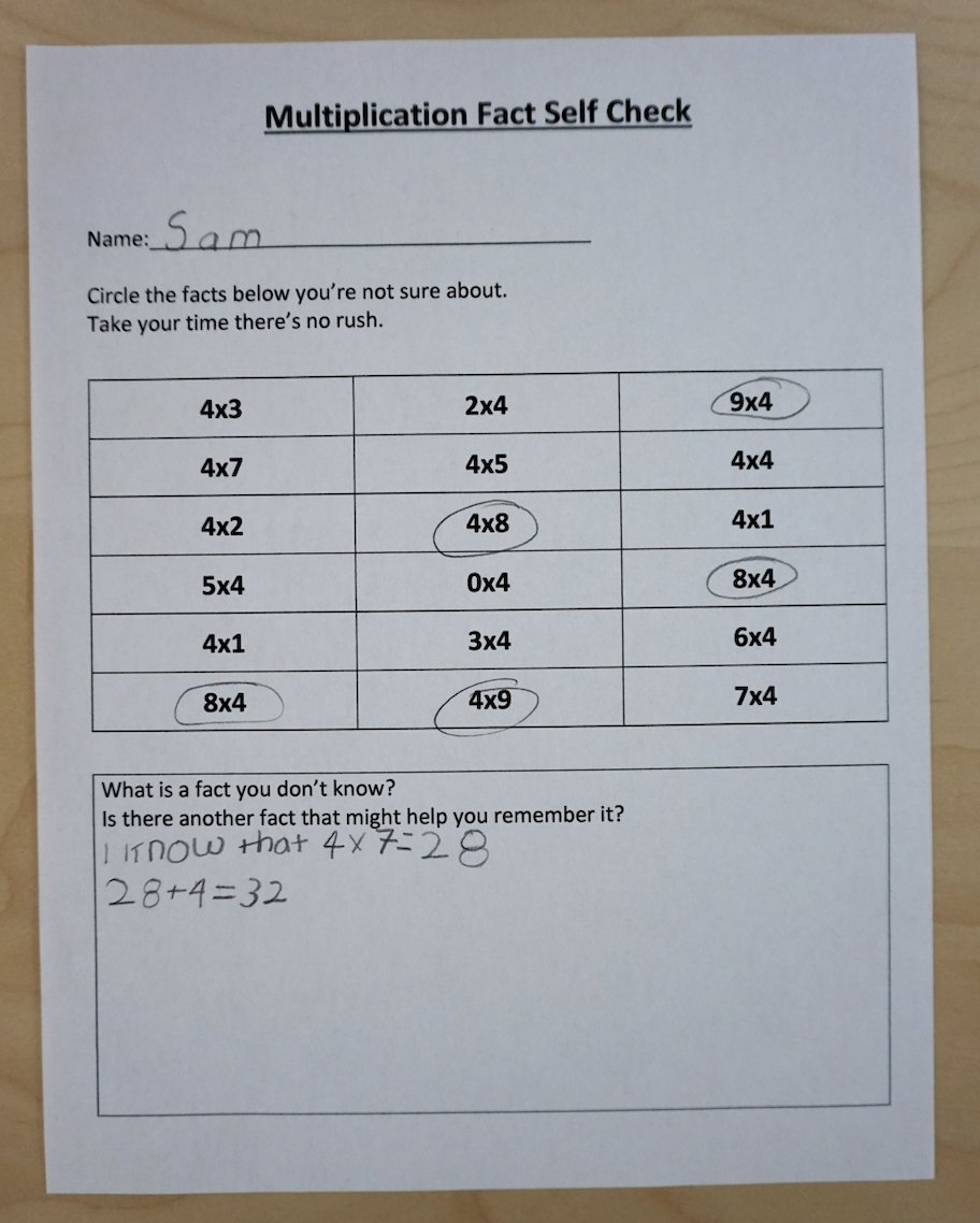 If you want to know which facts a student might not know on their way to #BuildingFactFluency, just ask them. No mad math minute. No stress. No multiplication sundaes. No tears. #elemmathchat #iteachmath
Template: bit.ly/3bsidSU