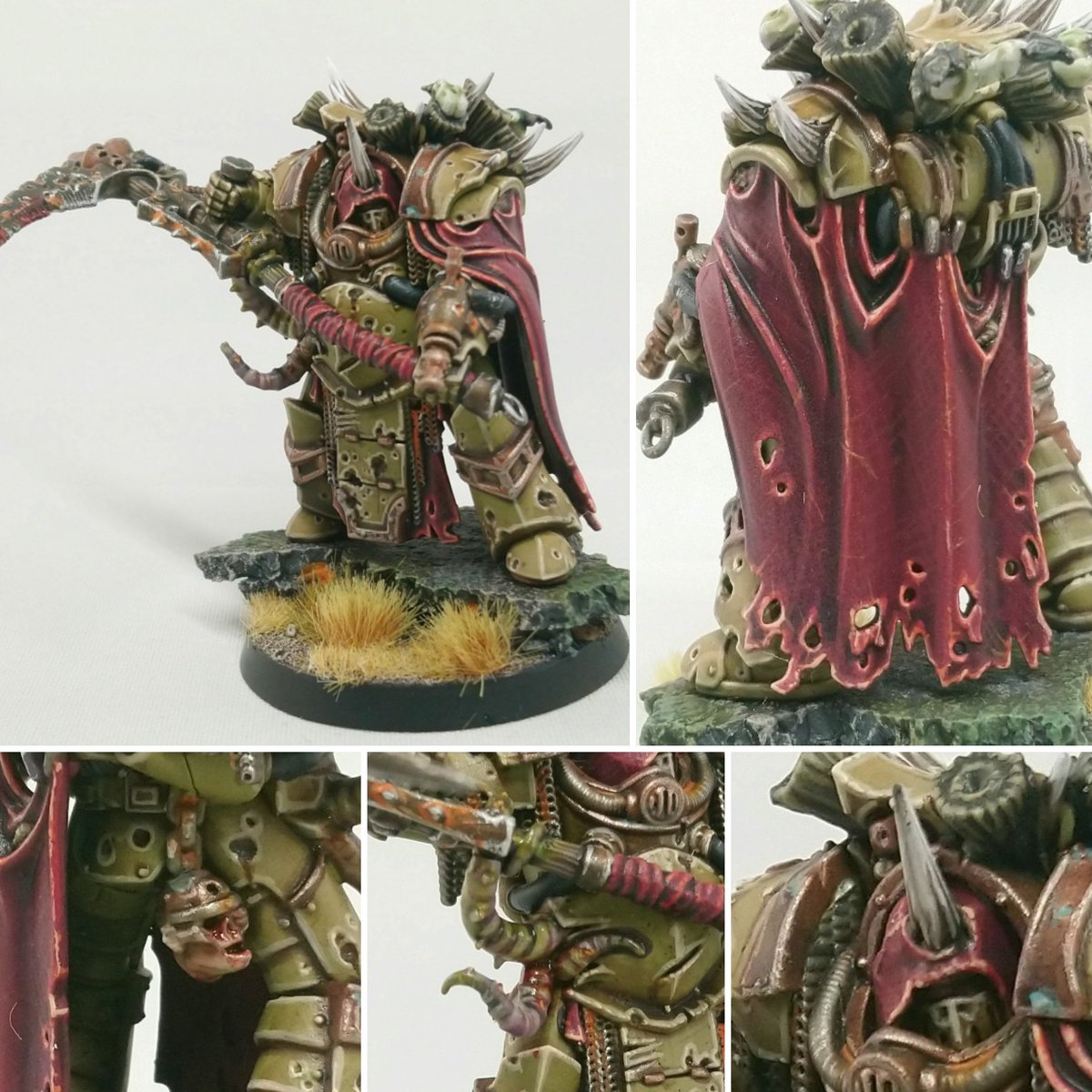 army_painter's tweet photo. 'We brothers three, nurgle work we do with glee!

#deathshroud #nurgle #deathguard #deathguard40k   #choas #warhammer40k  #warhammercommunity https://t.co/pe2icb3TLV