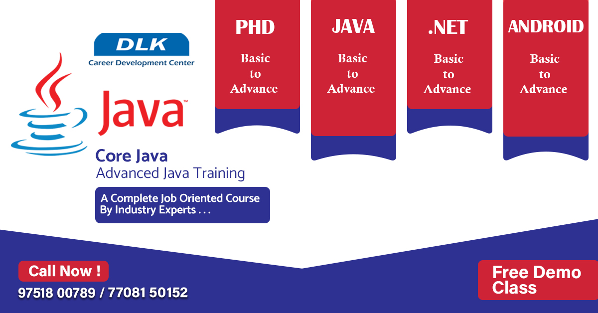 dlk_cdc's tweet image. Looking for the best java training, here Training in Chennai with real time application specialists at DLK CDC in Vadapalani.
For Free Demo Class:
+91 7708150152
+91 9751800789
#javatraining #javaplacement #trainingcenter