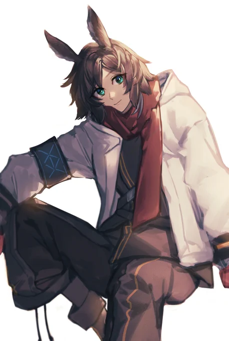 あとこれはファイル漁ってたら出てきた随分前描いたクーリエのらくがき 
#明日方舟 #アークナイツ #Arknights 