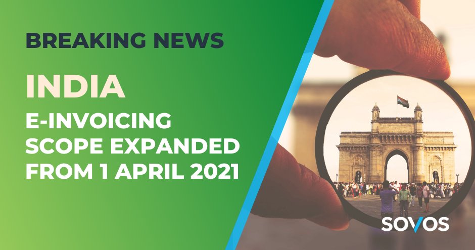 A mandatory expansion of the #eInvoicing scope is announced by the <a href="/cbic_india/">CBIC</a>. 

Selin Adler Ring has all the details: bit.ly/30pzUvQ

#eInvoice #IndirectTax #GST #India