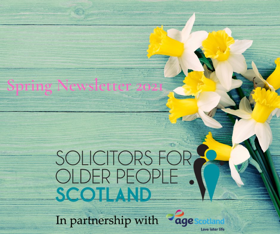 Welcome to our Spring Newsletter.  Featuring advice on Power of Attorney, Income Challenges for Older People and a call for Scottish Govt to include in their Roadmap to Recovery additional support for older people to return to an active role in society. 
mailchi.mp/clientcommunic…