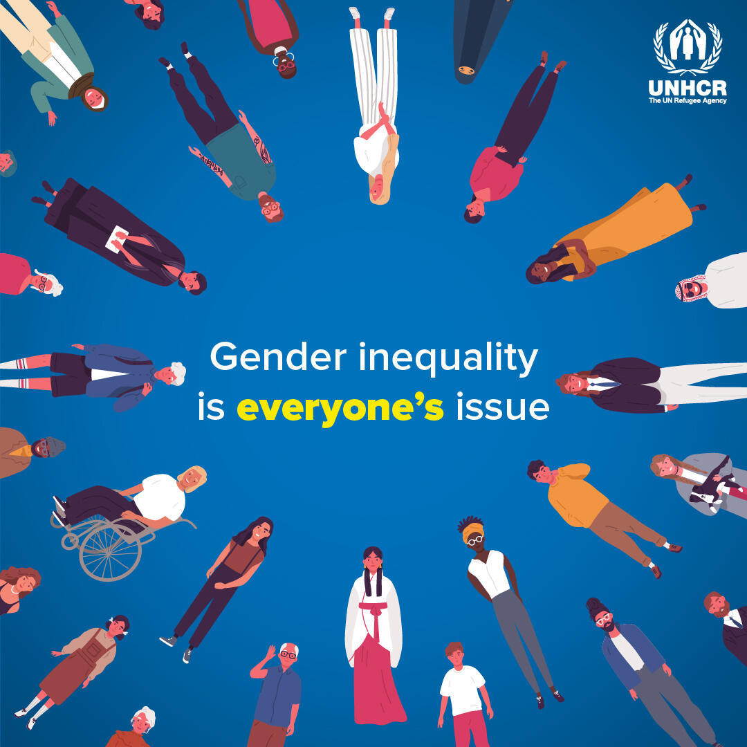 Refugees's tweet photo. 🗣 Say it with us: gender inequality is everyone's issue. https://t.co/4j7yw4gOLS