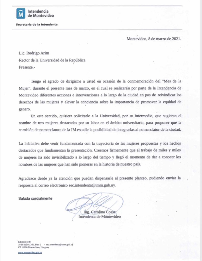 Carolina Cosse tweet media