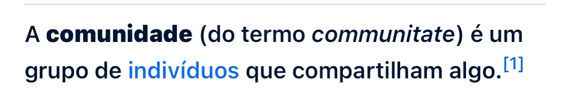 #comunidade