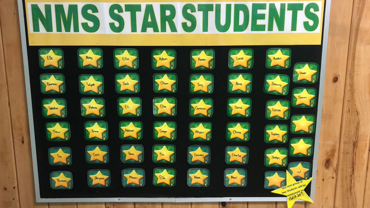MemorialNasis's tweet photo. Lost in all the winter carnival excitement before March break was our latest STAR student celebration. Congrats and a big #nashmoreroar to our February Stars! Next celebration is March 26th! https://t.co/fZRGPjnXqa