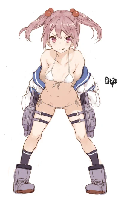 #どこかの誰かに刺さればそれで良い 
島風より描いてるぜかまし服 