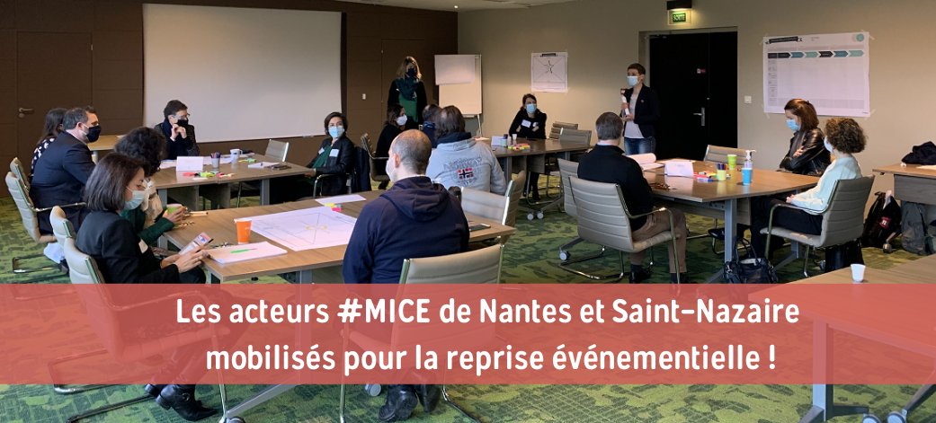 NantesCVB's tweet photo. 🤝Agences, traiteurs, sites privatisables… Les acteurs du réseau #MICE de #Nantes et #SaintNazaire planchent ensemble sur l'offre #tourismedAffaires de la destination.
🎙Le point sur la mobilisation des professionnels avec @olivelefloch 
👉https://t.co/IvtspVTChC
#eventprofs https://t.co/u3bu04BcCv