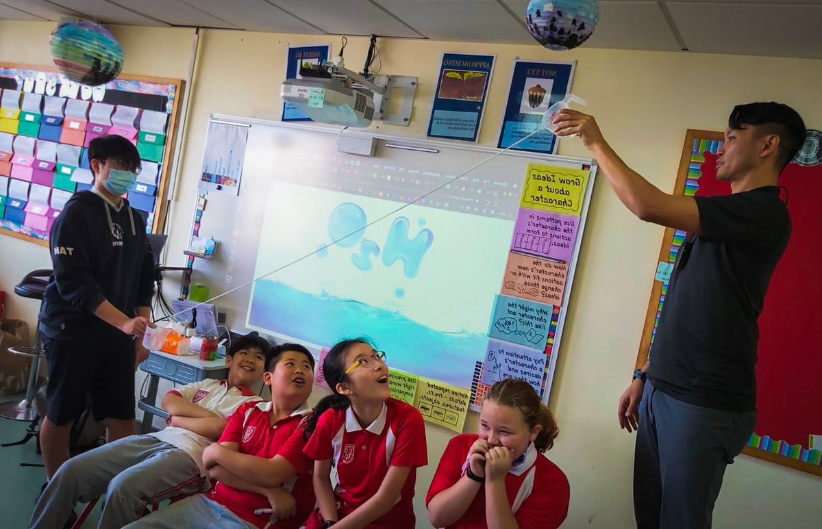 leskiat's tweet photo. Lots of wonder, laughter, anticipation and excitement during the G5 Classroom Chemistry provocation. #science #tismacao #provocation #movingforwardtogether https://t.co/lOx7hRVB0q