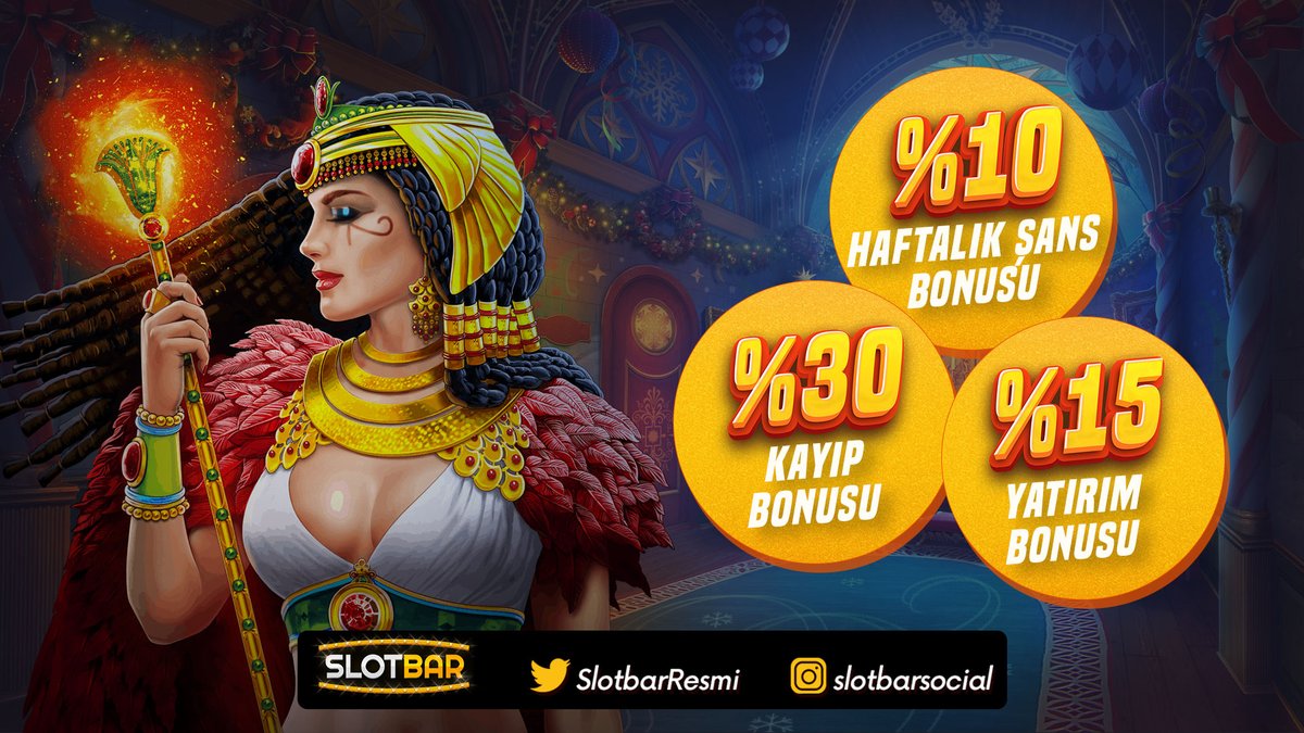 🍒Casino ve Canlı Casino Oyunlarımızda #KeyfiYaşa diye
🎰Haftalık %10 Son Şans Bonusu
💰%30'a Kadar Kayıp Bonusu
🤑%15 Yatırım Bonusu
#Slotbar'da!

JackPot için : bit.ly/SlotBarGuncel