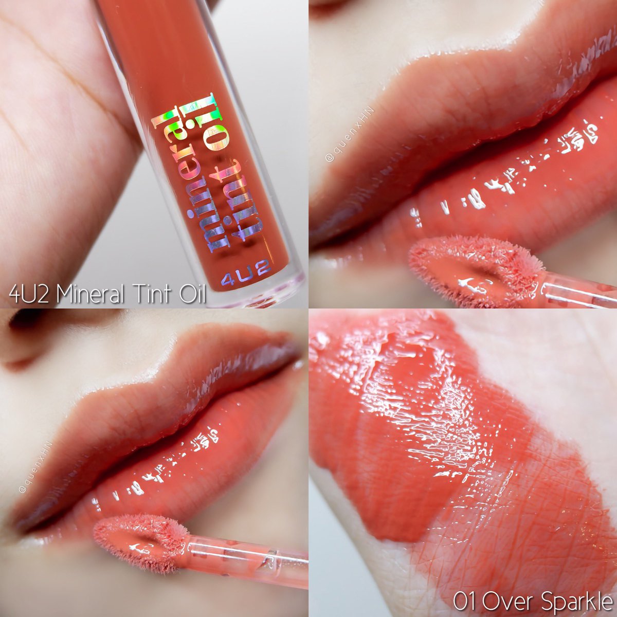 quenxHN's tweet photo. ไม่ค่อยเห็นคนรีวิว 4u2 tint oil สี 01 เลย🥺 จริงๆเราว่าสวยมากๆเลยน้า✨ เป็นส้มพีชที่น่ารัก สดใส เนื้อลิปมีความฉ่ำๆ💖 ปากดูอวบอิ่มเหมือนฉีดปากมา1 😂😂

#รีวิว4u2 #ไว้รีวิวห้ามขายของโว้ยย #HowtoPerfect https://t.co/yASycnq2Cl