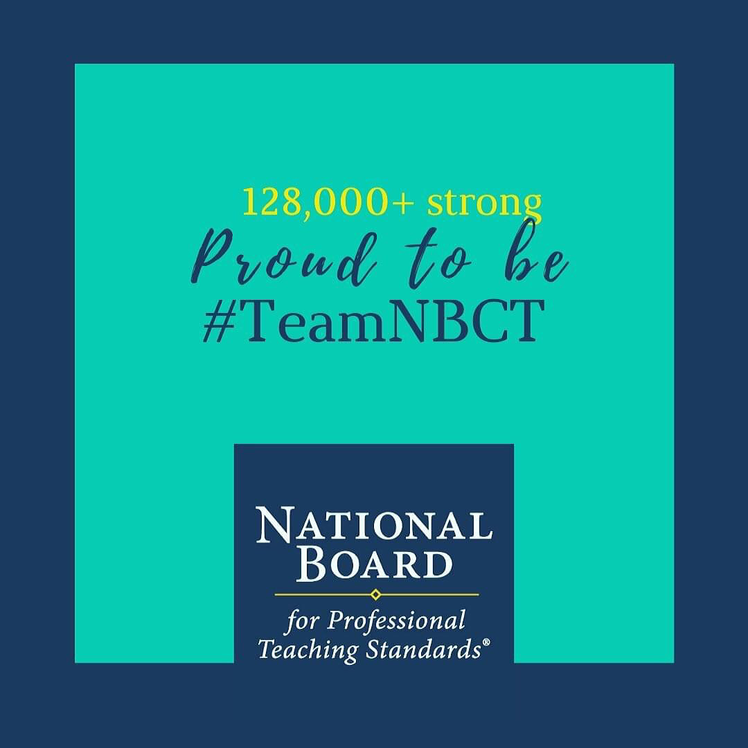 JulieDRamsay's tweet photo. Proud to be part of #TeamNBCT because every child in every zip code deserves to have an accomplished teacher. #alnbct #alnbctweek https://t.co/rw7qpP1Btt