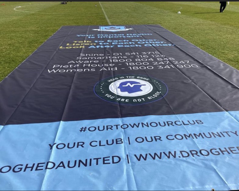 It was a pleasure to work with @DroghedaUnited recently on their signage for the launch of @HeadInTheGame20 Park. What a brilliant initiative by the club a huge well done to all involved 👏👏! #louthchat #OurTownOurClub #signage #printireland #headinthegame
