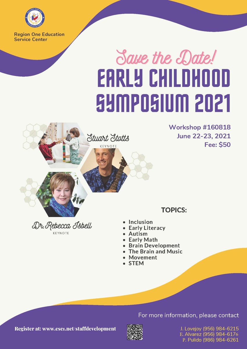 jlovejoy2's tweet photo. Great opportunity to gain new knowledge in Early Childhood from national Early Childhood presenters at the Virtual Early Childhood Symposium 2021!  Join us for 2 days full of strategies to support young children! https://t.co/0kIoYIl4HQ