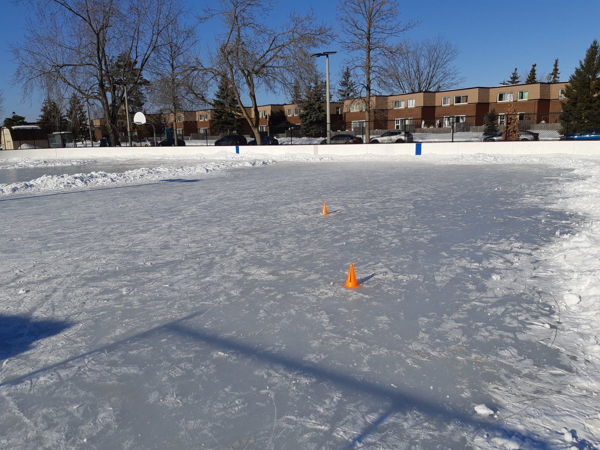 1/3 of Bayshore"s outdoor rink is open for one last morning skate before temps warm up today.  See you next year. <a href="/OttawaRinks/">OttawaRinks</a> <a href="/ottawacity/">City of Ottawa</a>
