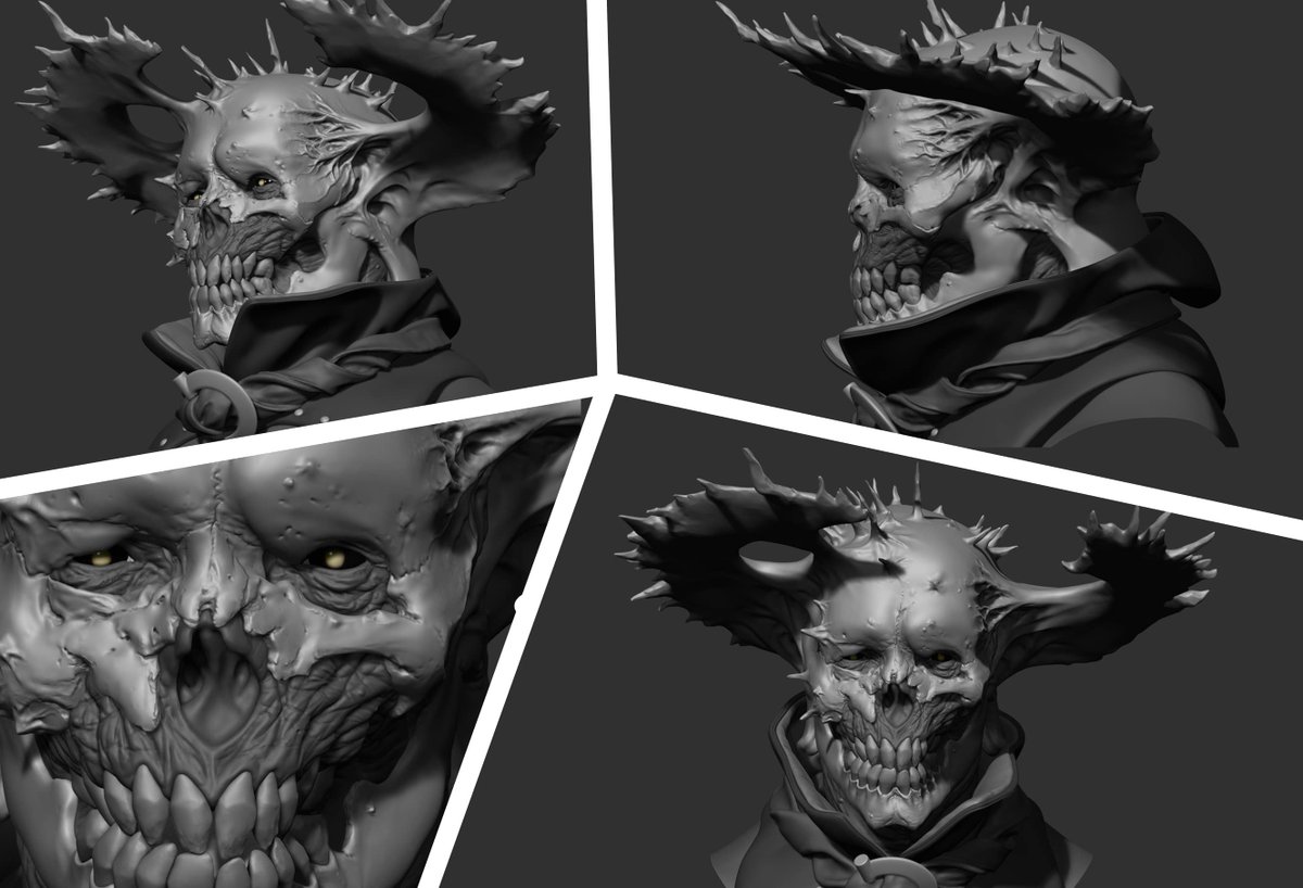 80Level's tweet photo. .@MetumRepello shared an extensive breakdown of the Skull Lord character made using #ZBrush, #SubstancePainter, #Blender, and #MarmosetToolbag:

https://t.co/t3x2UEu29J

#substance3d #madewithsubstance #gamedev #indiedev #3dart #blender3d #b3d #characterart #characterdesign https://t.co/OdZiLw6c8M