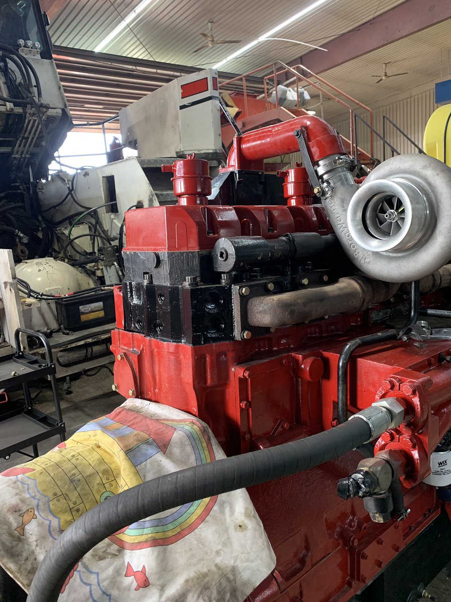 Keeping ahead of the new 640 <a href="/JohnDeere/">John Deere USA</a> with a fresh rebuild new <a href="/BorgWarner/">BorgWarner</a> 88 turbo, <a href="/BurghPower/">Pittsburgh Power</a> injectors, 19L <a href="/CumminsEngines/">Cummins Engines</a> there is no replacements for displacement, north of 850 pony’s #BigBud <a href="/iisdiesel/">Industrial Injection</a> <a href="/moneygrowsinrow/">William Prince</a> #plant21