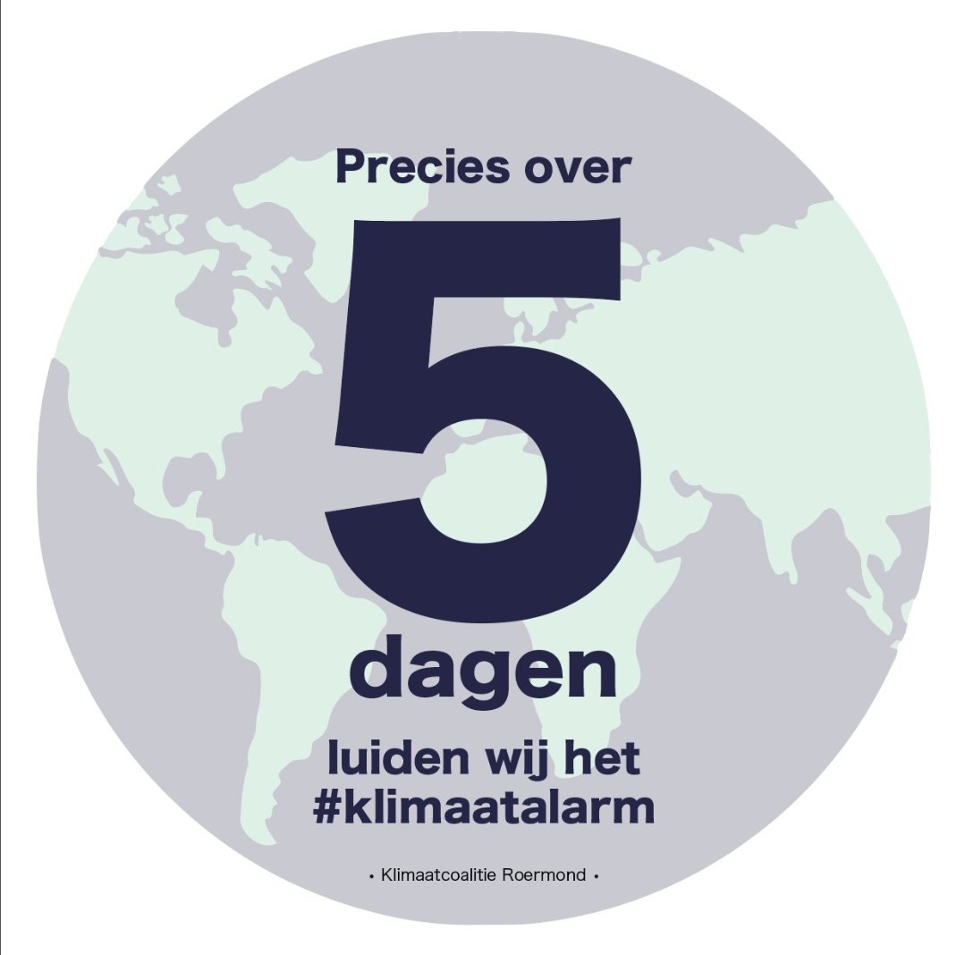 KlimaatalarmRM's tweet image. Nog 5 dagen totdat we door heel Nederland #klimaatalarm slaan! 
•
Doe jij ook mee voor een eerlijk en daadkrachtig klimaatbeleid? Laat van je horen op 14 maart!
•
Meld je nu aan via klimaatmars2021.nl
#kiesklimaat