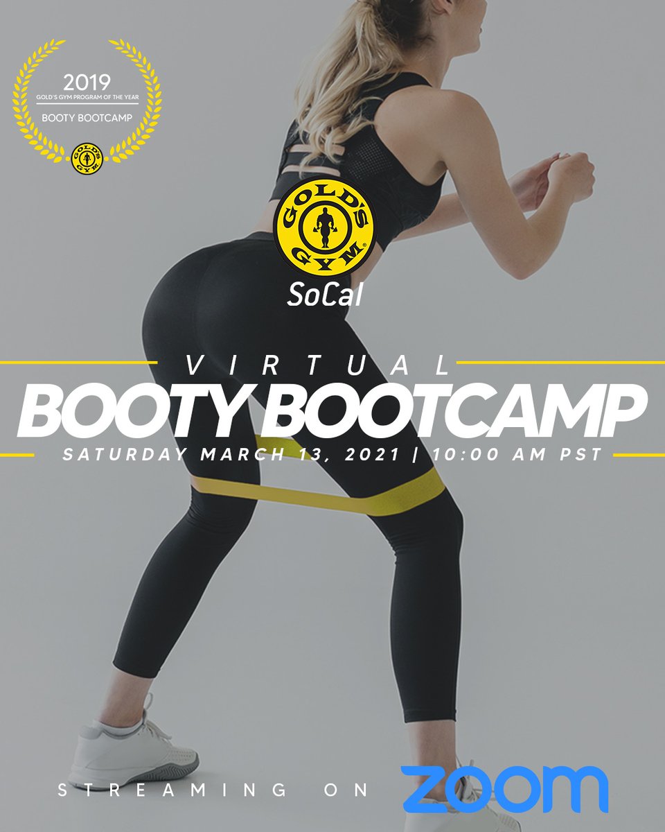 GoldsGymSoCal's tweet photo. Only 4 days left to register for #bootybootcamp
Click the link to register. HURRY limited space available.
https://t.co/N8L7kLIyKS
#goldsgymsocal #virtualtraining #exercise #zoom #steaming #workout #glutes #booty #squat #legday #fitspo #fitness #motivation https://t.co/8PKRmKqClI