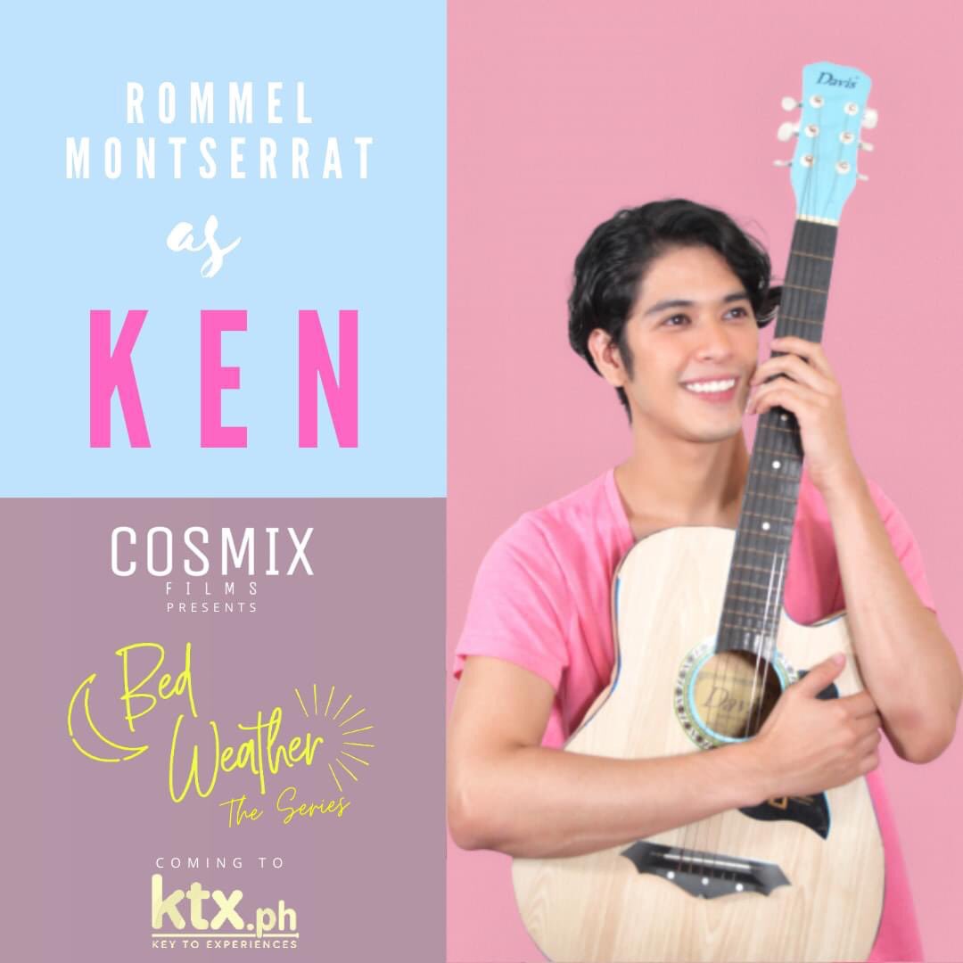 CosmixFilms's tweet image. Boy-next-door Rommel Monserrat will breathe into life the character of Ken, an aspiring musician who will reprise his affection to his childhood friend on #BedWeatherTheSeries.
Will Ken choose love over career? Watch his story on KTX.ph from April 16-19!