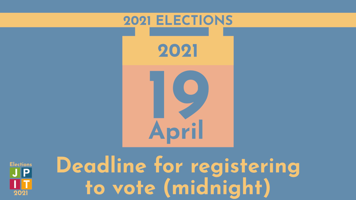 PublicIssues's tweet photo. Make sure your voice is heard in this year’s elections.
Register to vote in elections on 6th May here: https://t.co/TCKNWtiJXu
#ThinkPrayVote https://t.co/jY74YyEkjr