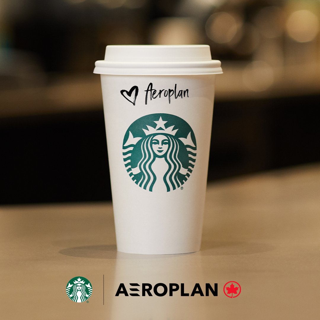 Your Starbucks order just got more rewarding! Now, in addition to the Stars you already earn, you can earn <a href="/Aeroplan/">Aeroplan</a> points with offers at Starbucks when you link your accounts. Visit bit.ly/3vbisd0 to learn more.