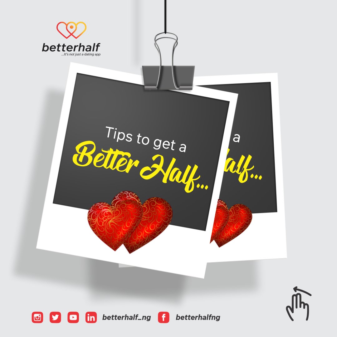 Betterhalf_ng's tweet photo. Dating online has become easy with BetterHalf. Here are some tips that will help you to find your perfect match on our app.

Looking for a perfect dating app
Well, this is an easy one. We have a hint for you – starts with B, ends with F . Download BetterHalf Today. https://t.co/oMIFynt7q6