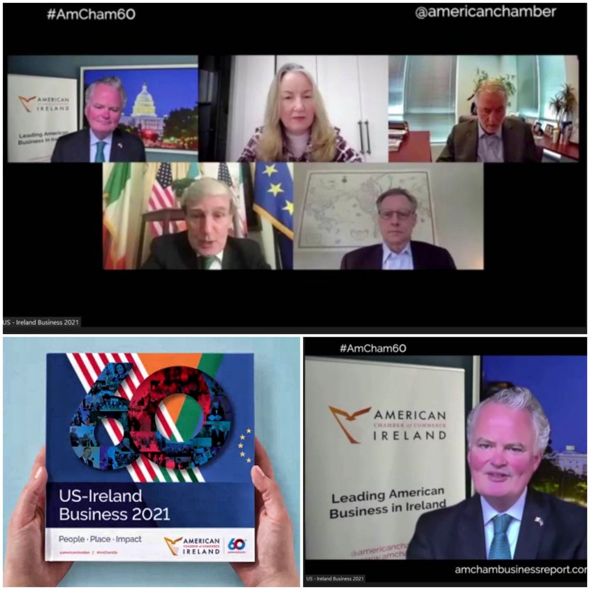 Dave_Griffin's tweet photo. Enjoyed watching the Launch of @AmericanChamber US-Ireland Business Report 2021 & also, #AmCham60, great panel discussions on 6 decades of growth & enduring attraction of Ireland to US multinationals. Congrats also to @Regeneron & #NiallOLeary on impressive #Limerick success. https://t.co/LDcfuatBu0