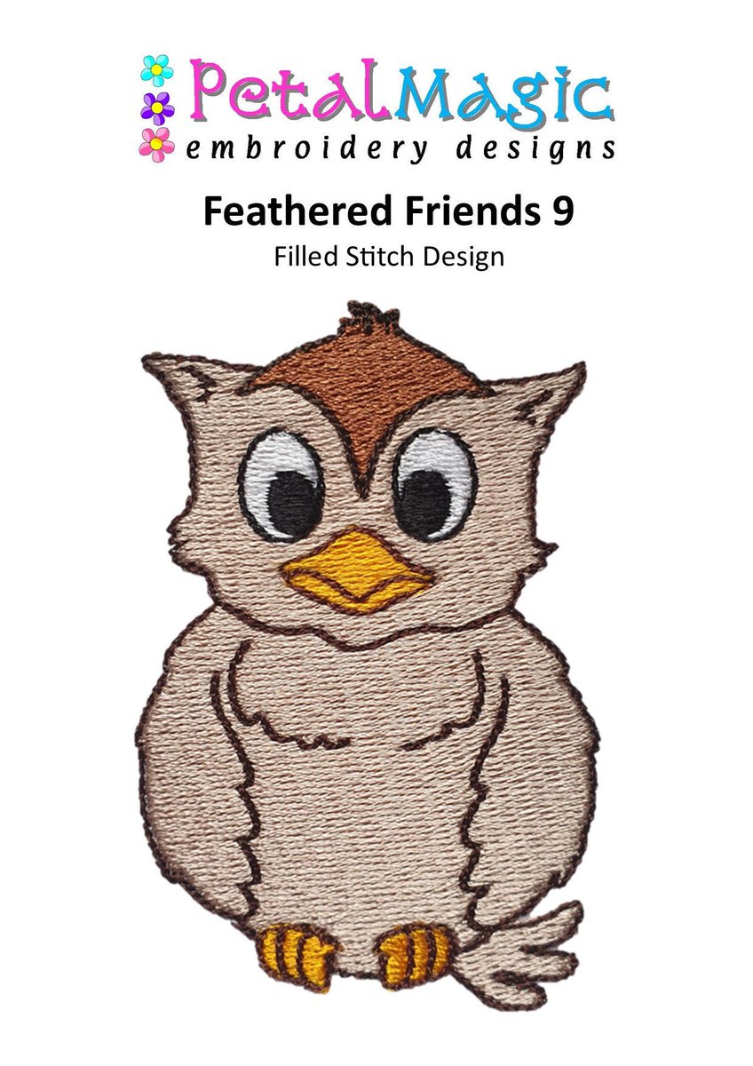 Excited to share the latest addition to my #etsy shop: Feathered Friends 9 Filled Stitch Machine Embroidery Design/Cute Bird/Owl etsy.me/3uGQ6qw #embroidery #embroiderydesign #machineembroidery #featheredfriends #birddesign #owlembroidery #owlmotif #wiseowl #cu