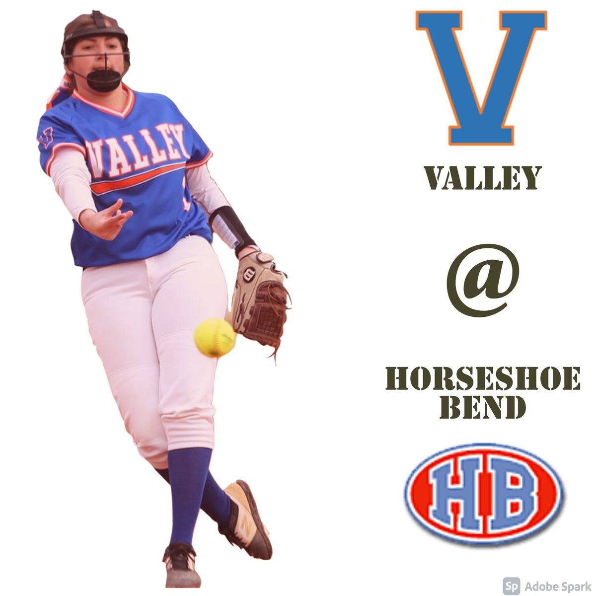 VHSsoftball20's tweet photo. The Lady Rams are in action again tonight at Horseshoe Bend. Varsity is scheduled for 5:30 EST with JV to follow. Let’s get some wins! 🥎 https://t.co/NclFly4QBZ