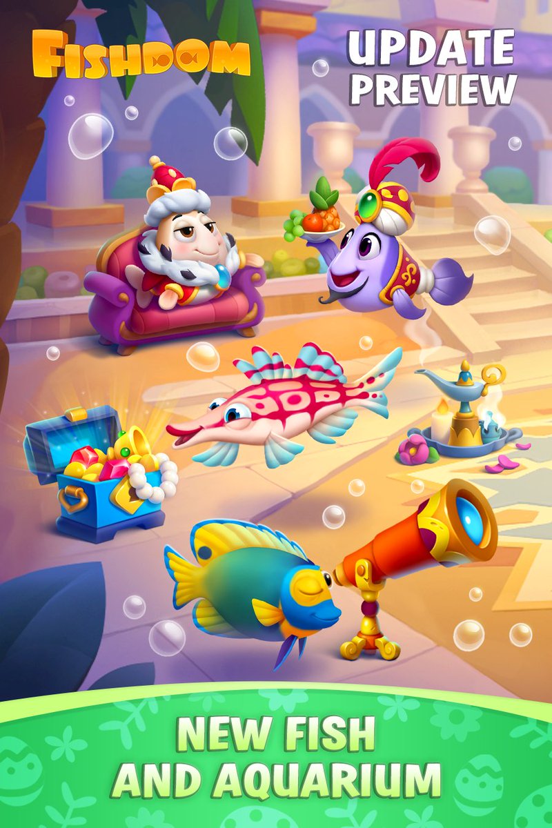 FishdomOfficial's tweet photo. Oh, look, who's having a wonderful time here! 😁 Are you ready to welcome all these fish in your tank? 🐟 https://t.co/YwpYlSLqKs