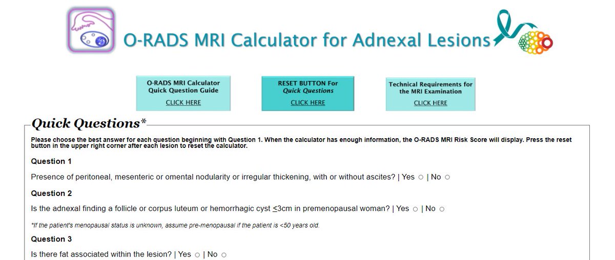 Arm yourself w/ the O-RADS MRI Calculator to help characterize and risk stratify adnexal masses! oradsmricalc.com @ORADSmri @RadiologyACR @SARpelvicDFPs @SocAbdRadiology @KateMaturen @NaggaraIsabelle @andrea_rockall