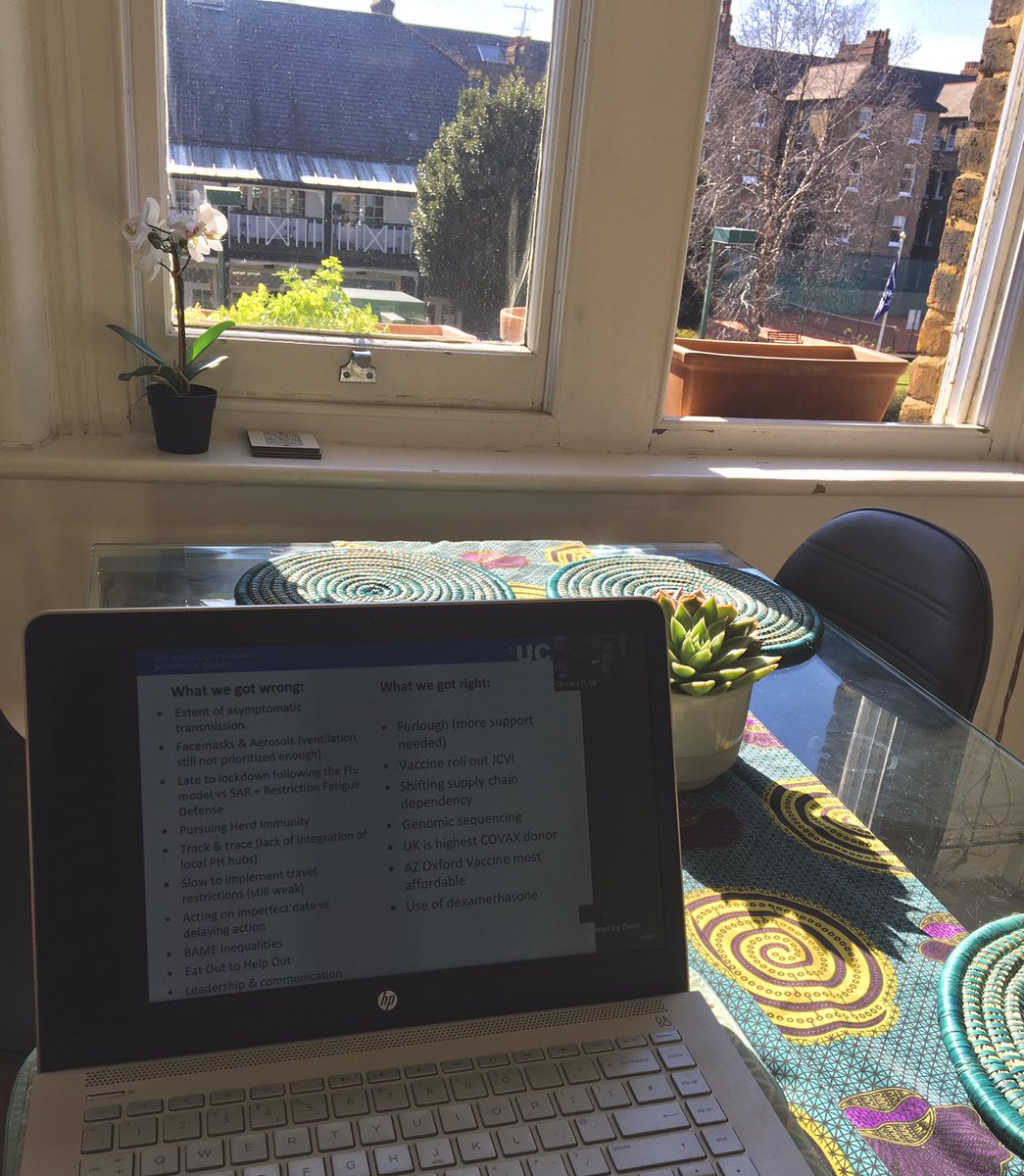 chaowangpharm's tweet image. Great trip down memory lane with UCL #lunchhourlecture discussing our handling of the COVID pandemic 365 days later and where we are heading next! Very interesting insight from @OksanaPyzikUCL @chrischirp 👏