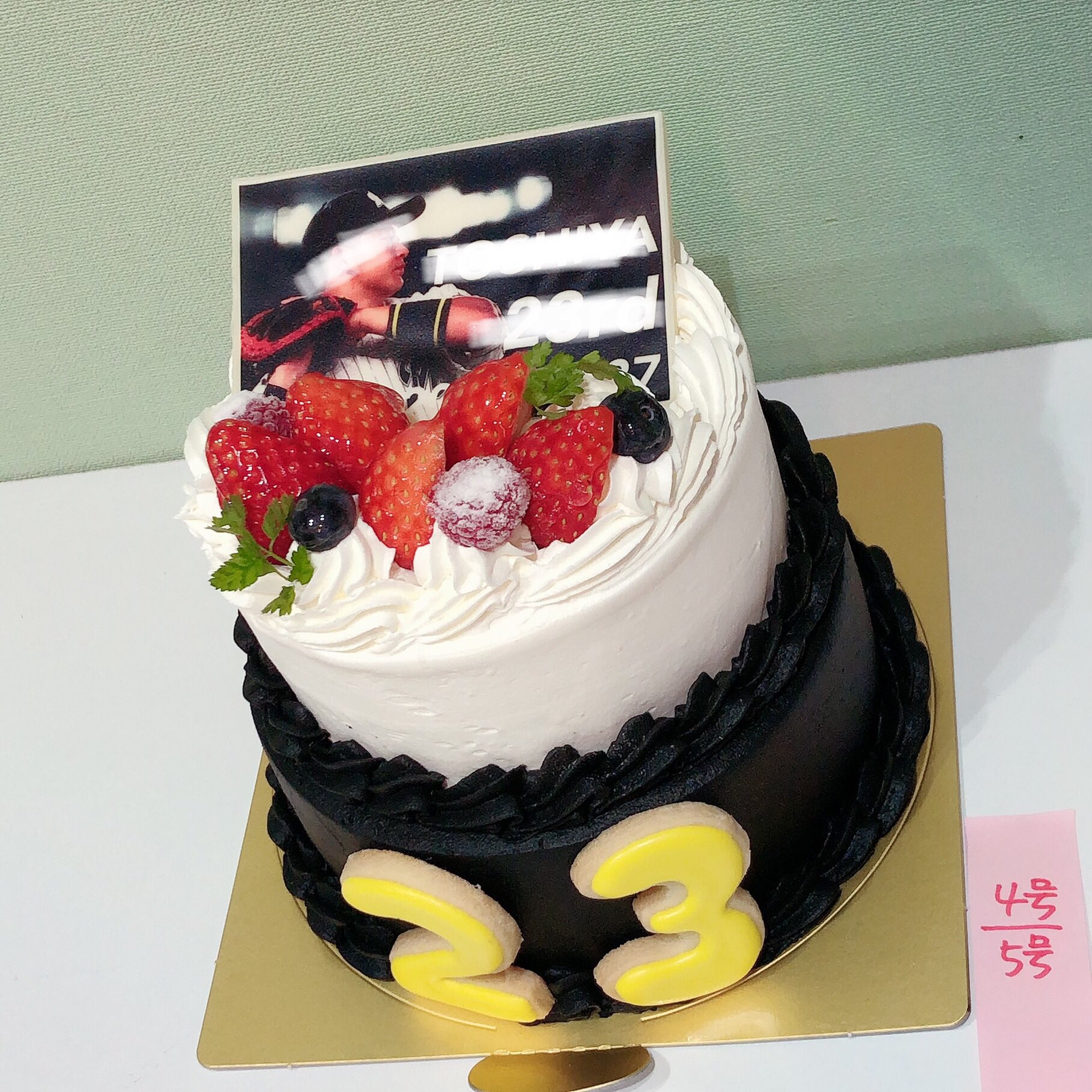 夜のケーキ屋さん ２段ケーキ黒は引き締まる 夜のケーキ屋さん 2段ケーキ 深夜まで営業 野球ケーキ 写真ケーキ 千葉市中央区 T Co Ngfvl7o2vv Twitter