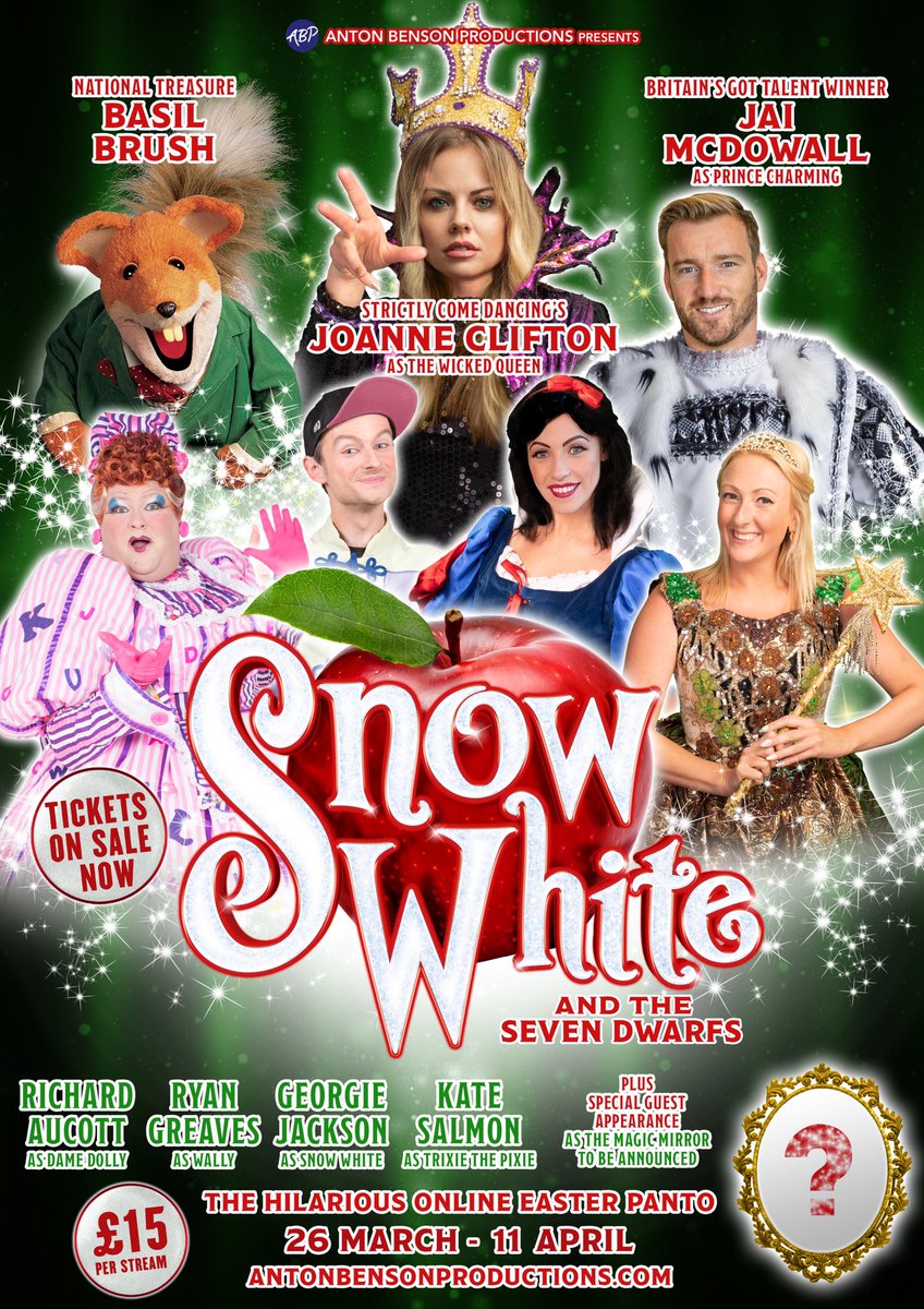 whitchurchpanto's tweet photo. First look at our fabulous poster for our online Easter Panto SNOW WHITE!
26th March - 11th April
Book your tickets now at https://t.co/RtnJM4ukJJ https://t.co/9mJbGUoStw