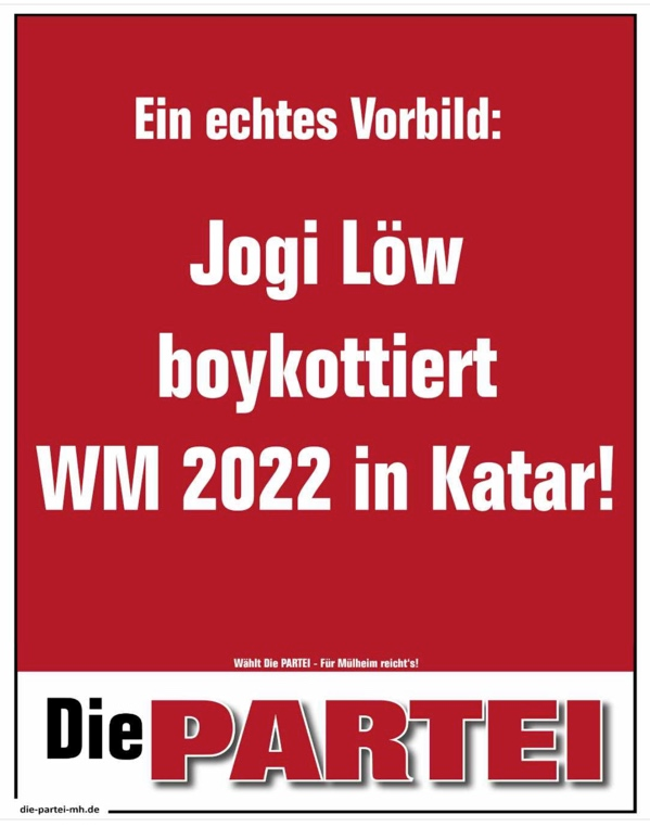 Sei wie Jogi #Löw!

#Katar