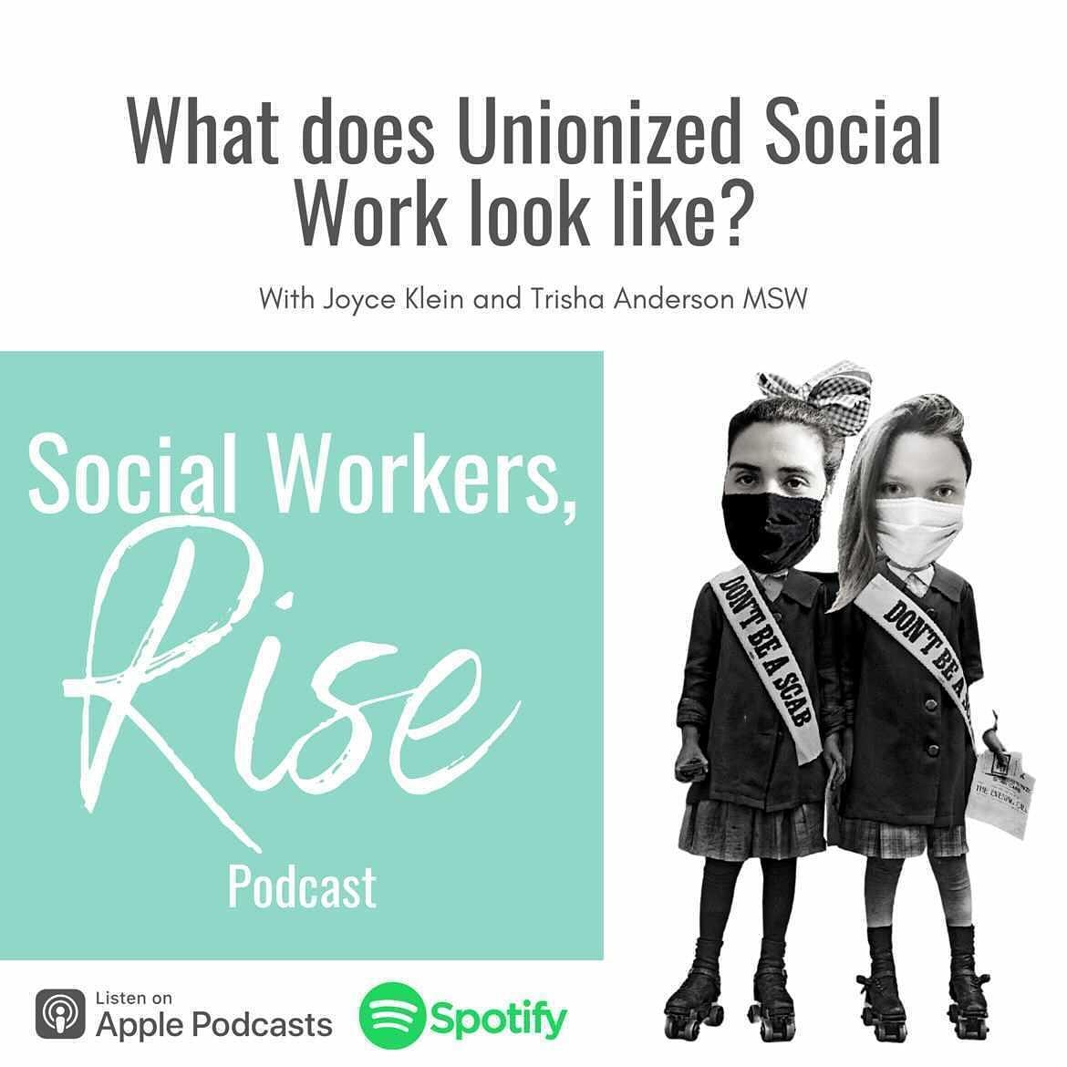 NSWAlliance's tweet photo. https://t.co/KL9XqeRR77
Check us out on Social Workers Rise Podcast!

#✊🏿✊🏾✊🏽✊🏼✊🏻
#SocialWorkLaborMovement
#SocialWorkersAreWorkers
#UnionizeSocialWorkNOW
#HappySocialWorkMonth
#AngrySocialWorkers
#NSWAllianceBlog
#NSWAlliance
#SíSePuede
#NSWA
#Union https://t.co/P5xAFpZfzE