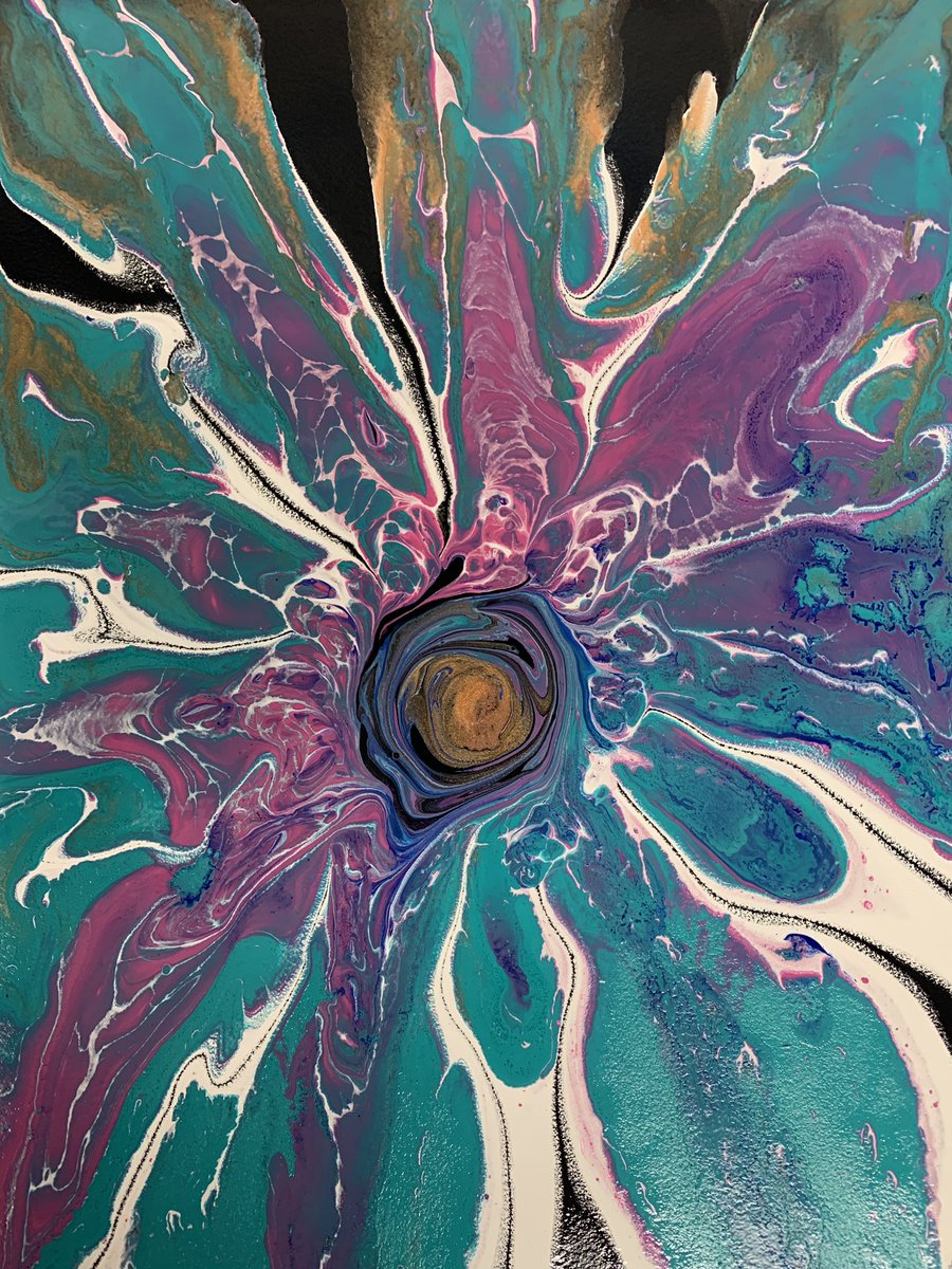 BarneyART1's tweet photo. Acrylic pouring- first attempts @BarneyART1 @barney_school https://t.co/uK1oWNoWoG
