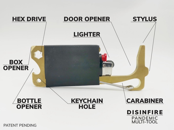 DISINFIRE for when you don't want to touch stuff! techmash.co.uk/2021/03/09/dis… @TechmashUK #TechmashUK #DISINFIRE #BICMiniLighter #DoorOpener #ButtonStylus #Germs #Touch #CarabinerKeyChain #QuickFixer #BoxOpener #BottleOpener #Antimicrobial