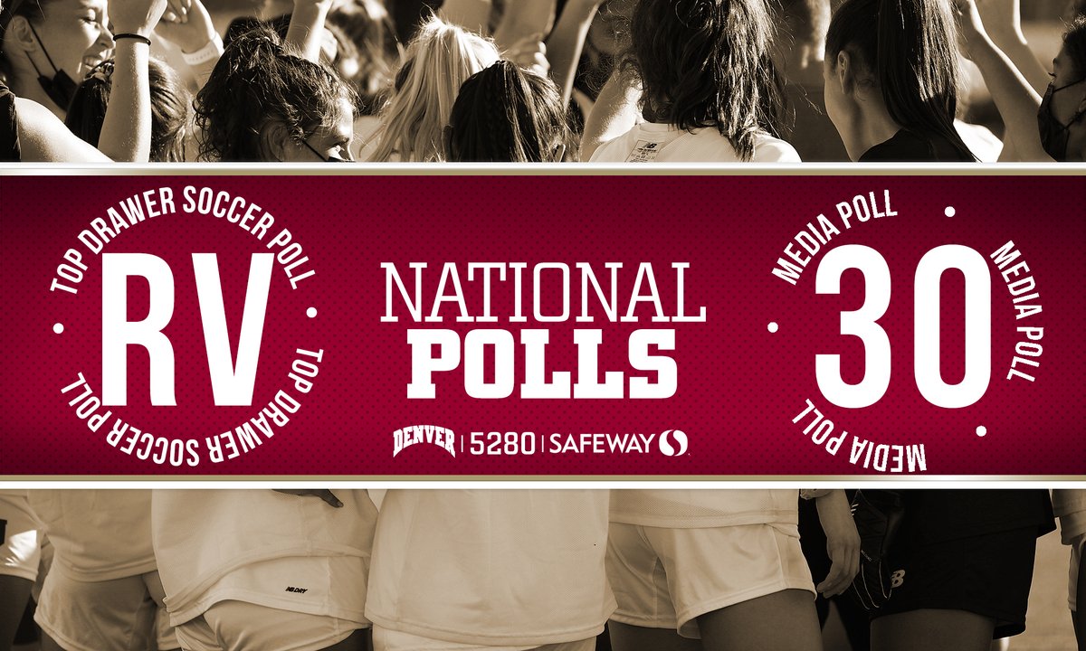 DU_WSoccer's tweet photo. Making an appearance in the polls this week. BIG WEEKEND ahead in Brookings.
#PioneerTogether https://t.co/Z46nbjGrdr