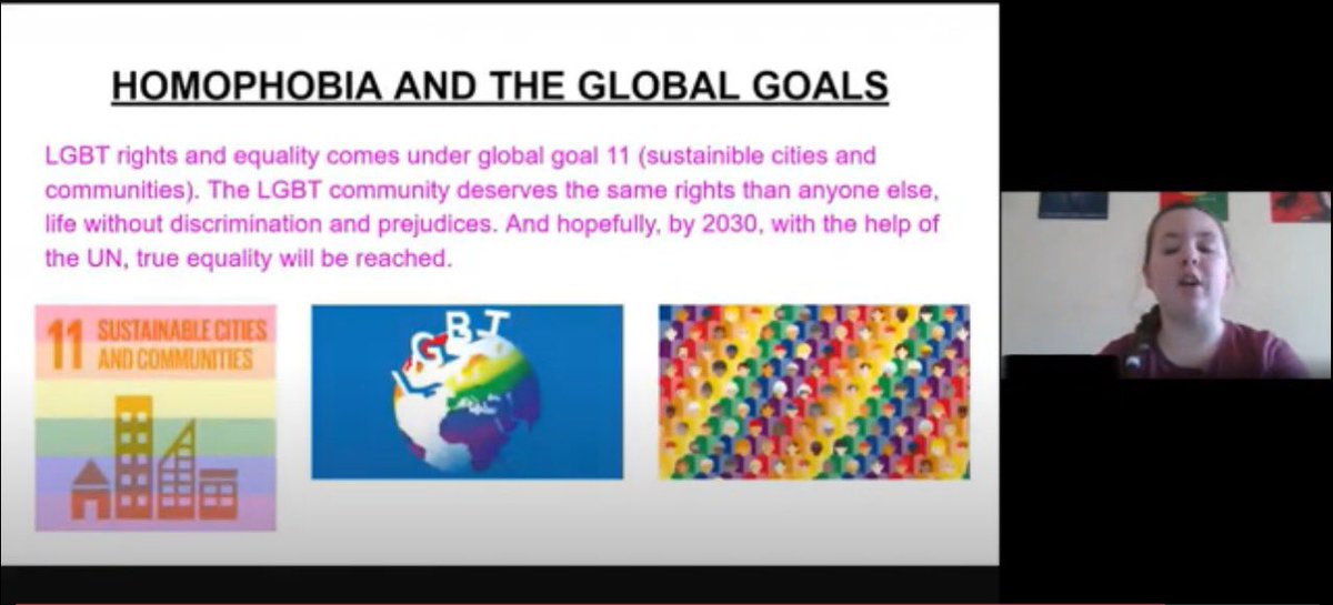 Very interesting presentations and discussions at our first ever global learning video conference with the Miyazaki Kita High School this morning. Topics included racism, education, LGBT, social media, poverty. #GlobalGoals #GlobalLearning