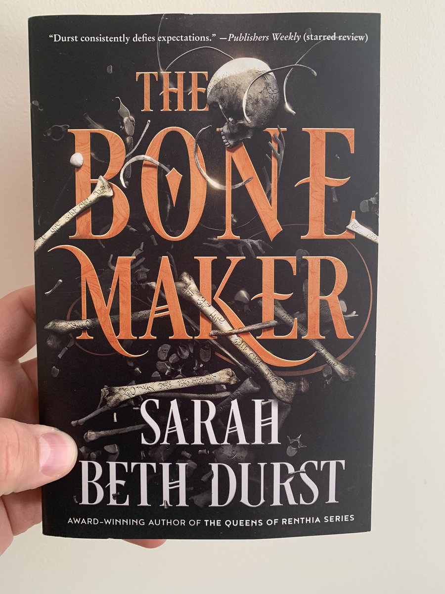 jrundy08's tweet photo. Happy Release Day to @sarahbethdurst! #TheBoneMaker is out now! #NewReleases2021 https://t.co/W2cdcaW815