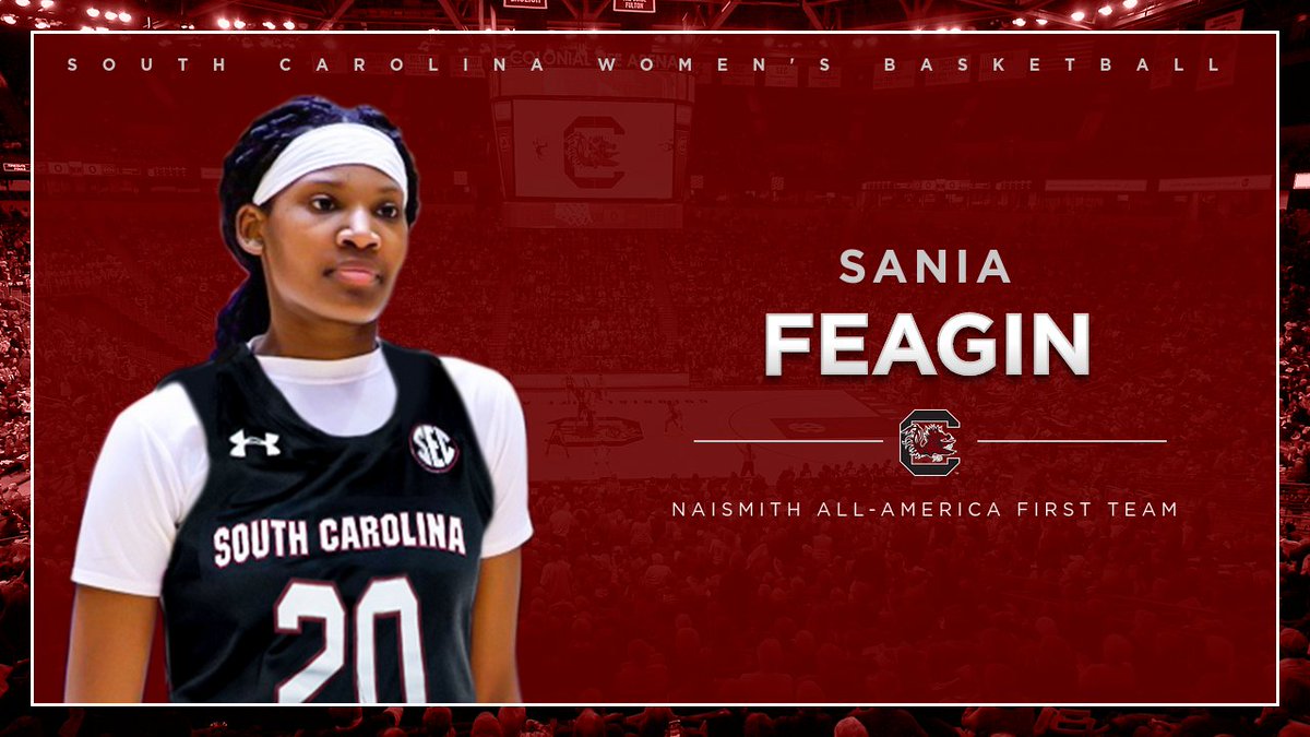 GamecockWBB's tweet photo. Congrats to our 𝑭𝑶𝑼𝑹 Naismith High School All-Americans!

@Ihoop___22 @HollywoodRaven 
@supremenia @breezyhalll https://t.co/arcmQoEhUq