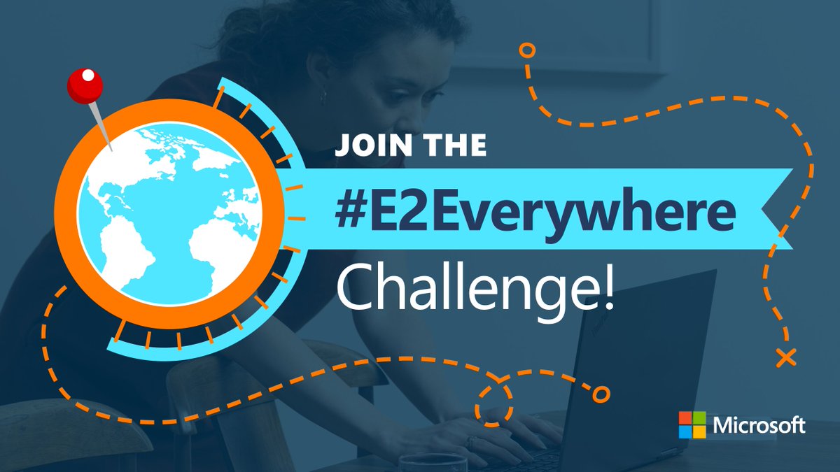 This year, E2 is happening wherever you are! To highlight all of our host cities, we’re inviting you to join the #E2Everywhere Challenge. Here’s how it works:
 
1. Grab your digital E2 badge 👉 msft.it/6012VGhFo