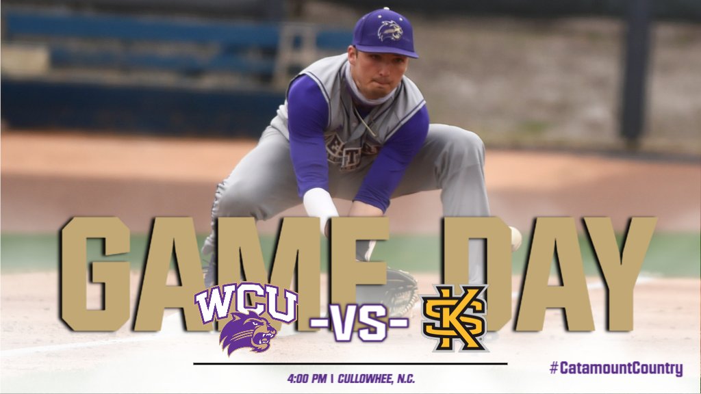 ⚾️GAME DAY⚾️
<a href="/CatamountBSB/">Western Carolina Baseball</a> 🆚 <a href="/KSUOwlsBaseball/">Kennesaw State Baseball</a> 
⏰4:00 PM
⤵️ WATCH | STREAM⤵️
📺ESPN+
💻es.pn/3t1v1FK
📊bit.ly/3emyGdd
#⃣ #CatamountCountry