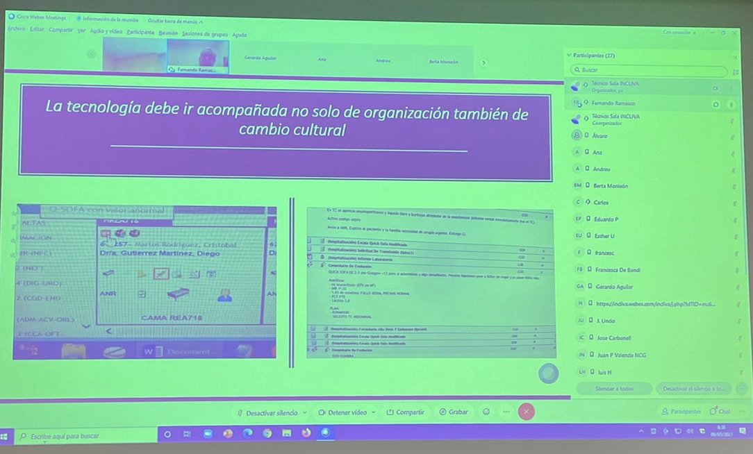 anestesiavalen's tweet image. #CriticalCareSeminars @FernandoRamasco from Anesthesiology and Critical Care Department @HULPrincesa #webex @anestesiavalen @incliva_iis @GVAclinic @GVAsanitat @DrMCecconi @ESICM Implementation of #CodeSepsis  and @SCISEDAR 2021 guidelines. Excellent talk 👋👋👋👋 @sedar_es
