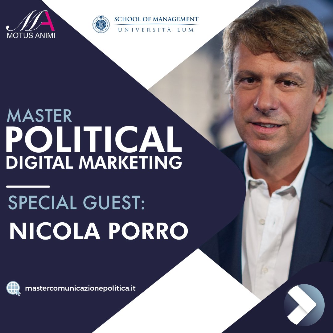 motus_animi's tweet photo. Master in Political digital Marketing in partenza!

Oltre ai docenti qualificati è prevista anche la partecipazione di testimonial d'eccezione che si confronteranno in diretta con gli studenti, per raccontare la propria esperienza sul campo.

Info: https://t.co/lph37VMcQ7 https://t.co/wxgyiUeL2f